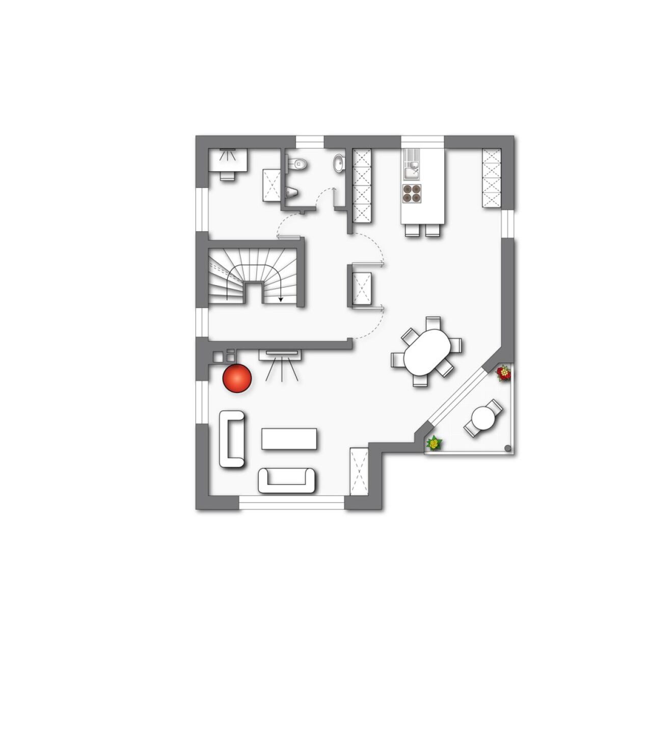 Grundriss 1.OG Wohnen