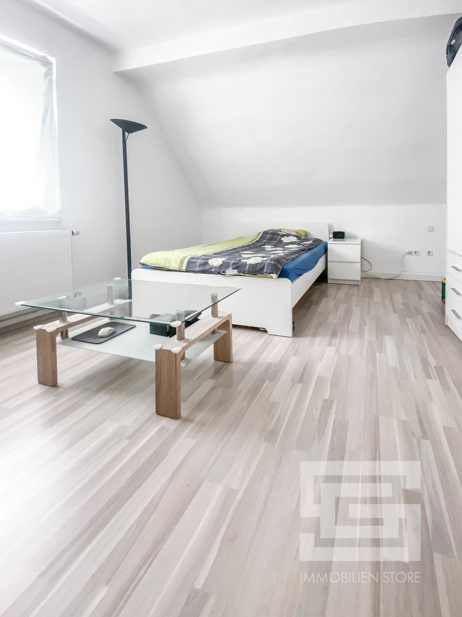 Das Schlafzimmer in der Einliegerwhnung