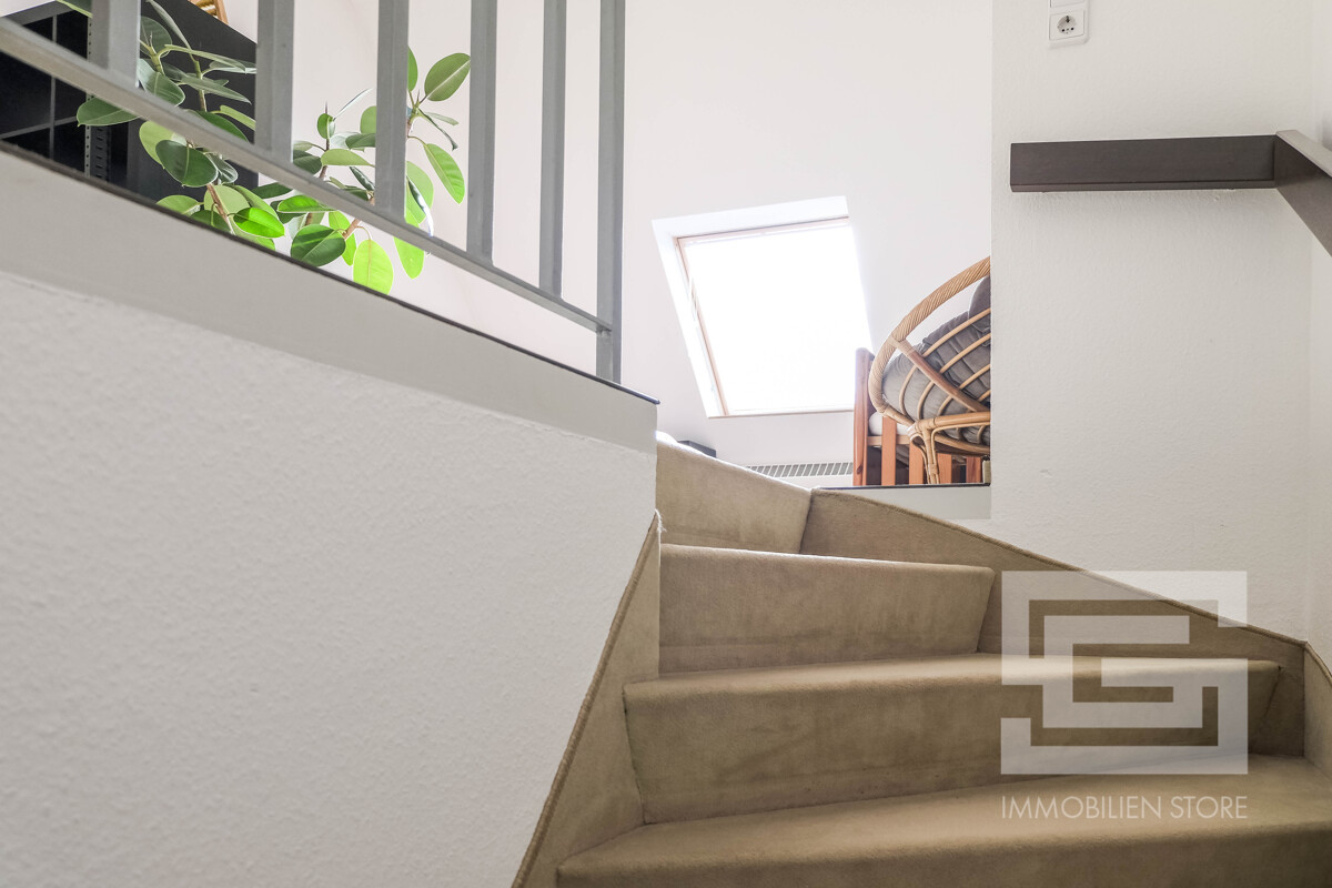 Geschlossene Betontreppe